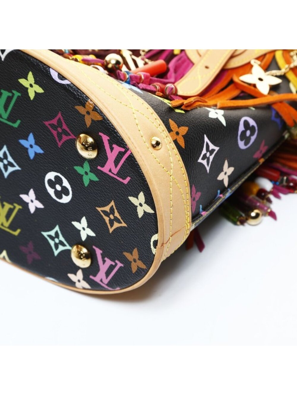★SOLD★ Louis Vuitton Handbag Multicolor Monogram Bucket Flange - Picture 6 of 10
